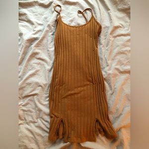 SHEIN brown mini dress